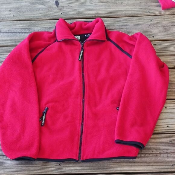 Rue 21 Gals women's red fleece jacket size M - Picture 1 of 12